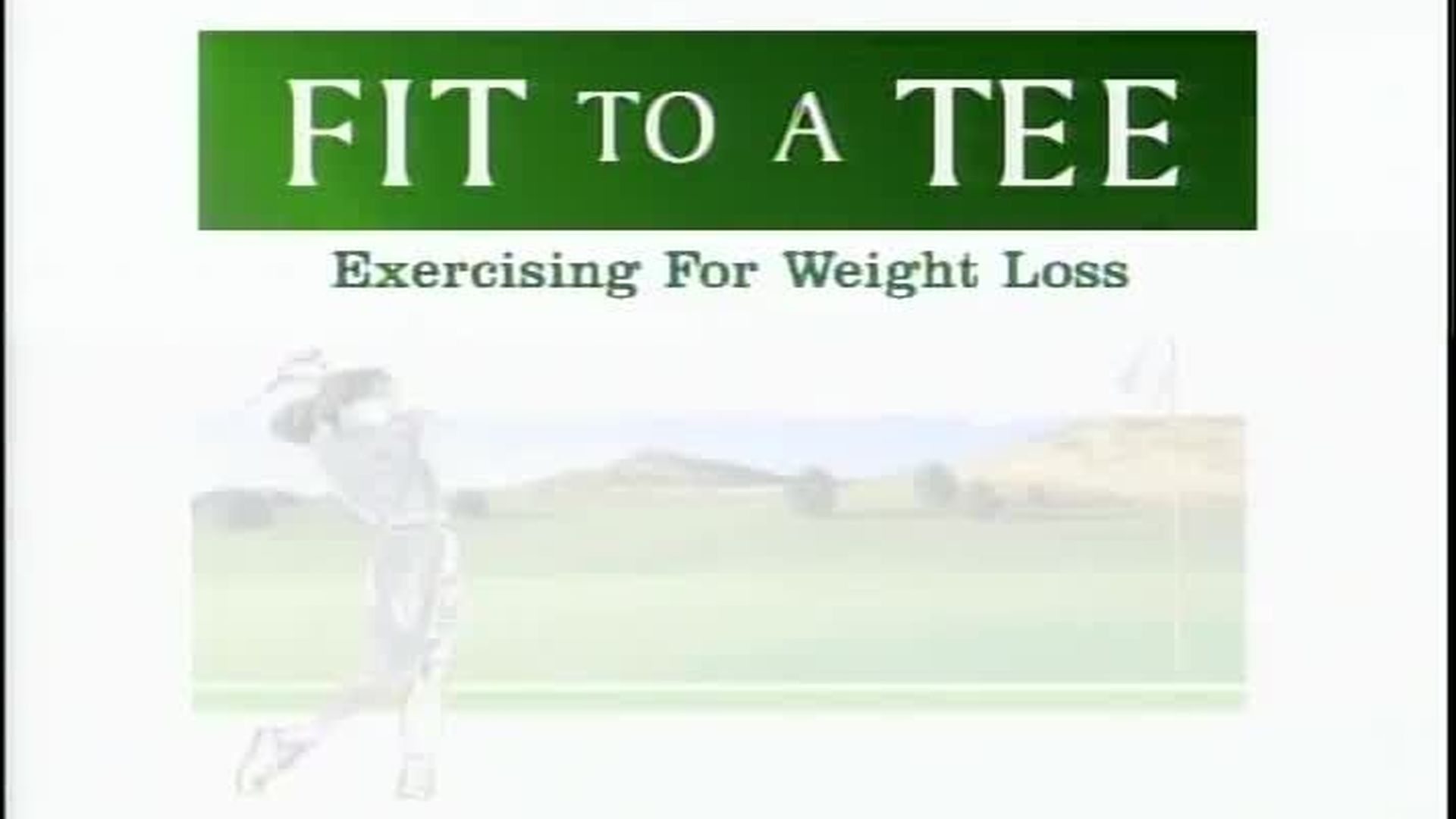 Exercising for Weight Loss